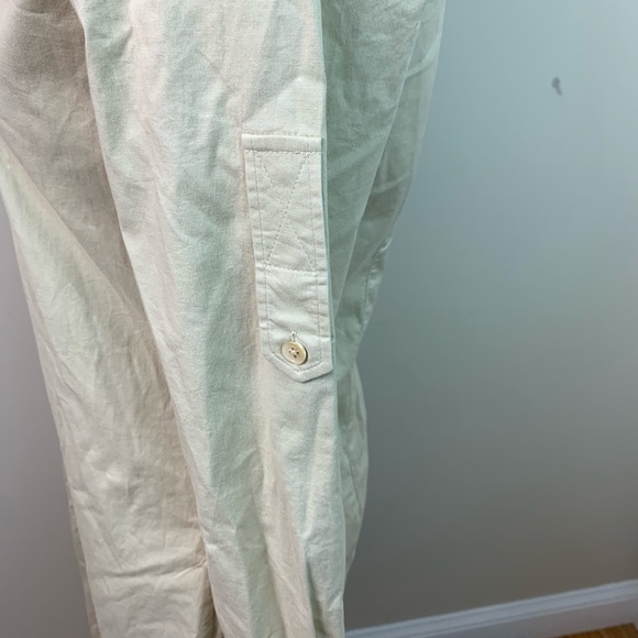 Theory Cream Tan Button Down Dress - Picture 6 of 9